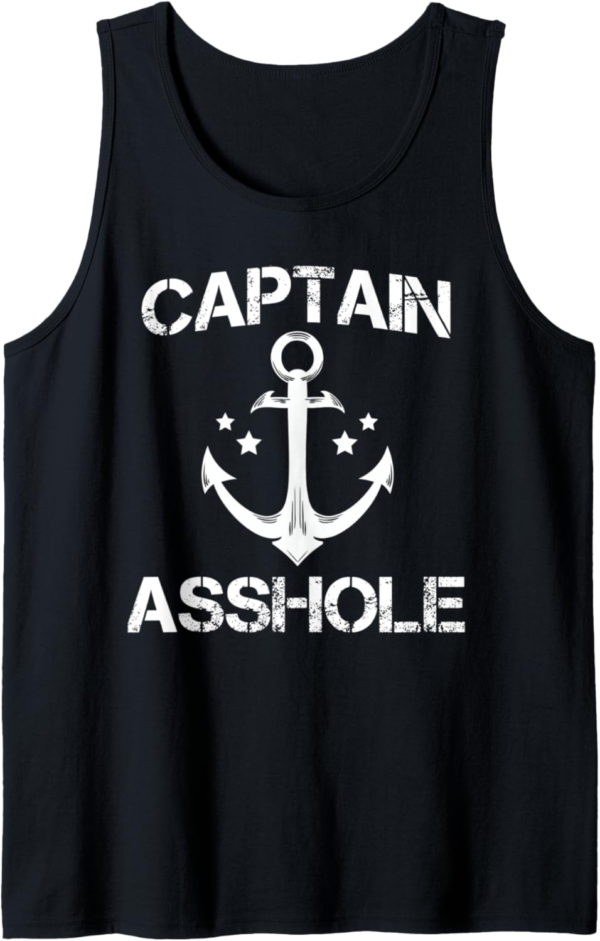 CAPTAIN ASSHOLE Funny Boat Sailor Husband Pontoon Gift Idea ... - Image 2